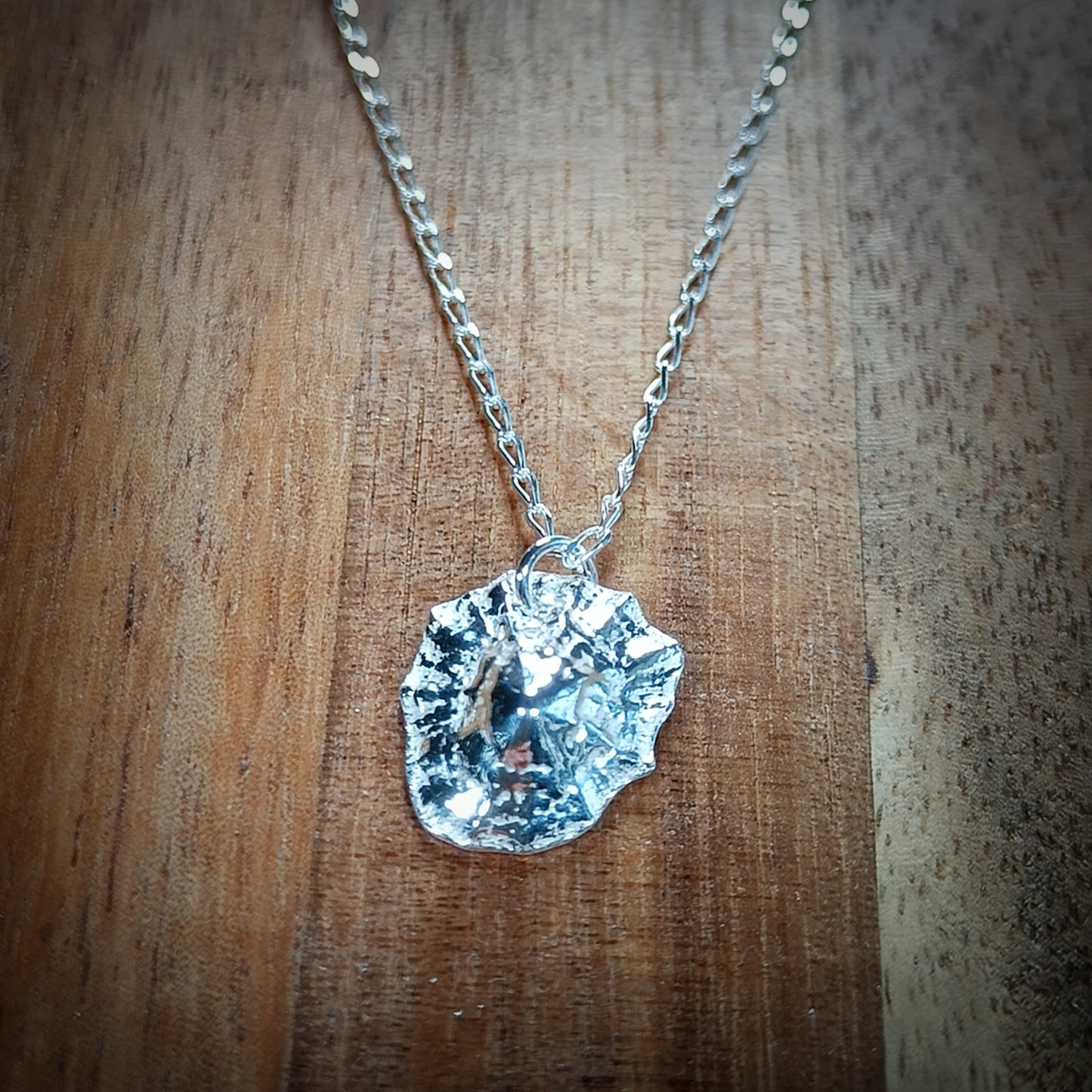 Small Silver Limpet necklace (16"/40cm chain)